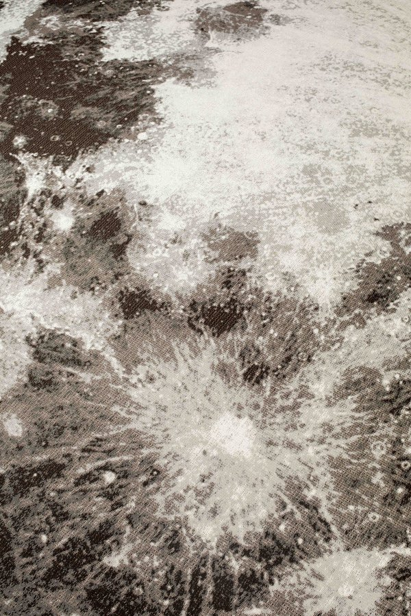 ZUIVER Moon utendrs teppe, m mnster, rundt - steingr decolan (280)