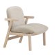 VENTURE HOME Rile lenestol - Hvitkalket/Beige