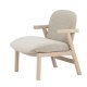 VENTURE HOME Rile lenestol - Hvitkalket/Beige