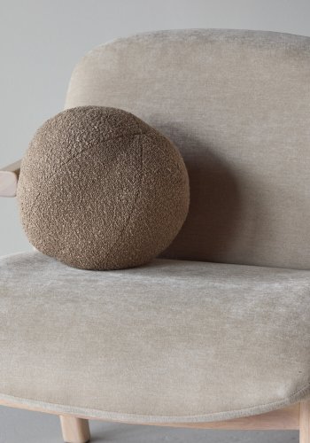 VENTURE HOME Rile lenestol - Hvitkalket/Beige