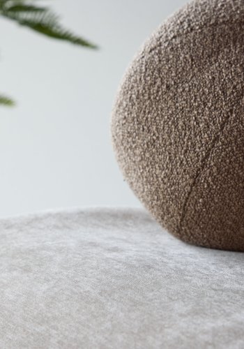 VENTURE HOME Rile lenestol - Hvitkalket/Beige