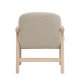 VENTURE HOME Rile lenestol - Hvitkalket/Beige