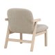 VENTURE HOME Rile lenestol - Hvitkalket/Beige