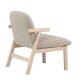 VENTURE HOME Rile lenestol - Hvitkalket/Beige
