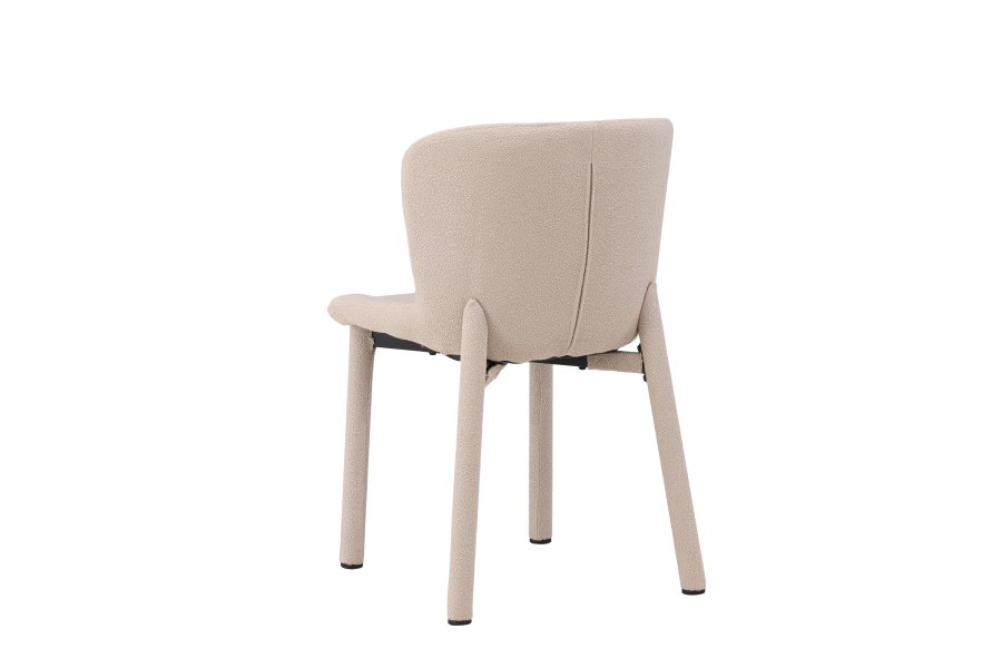 VENTURE DESIGN Astoria spisestol - beige bouclé-stoff
