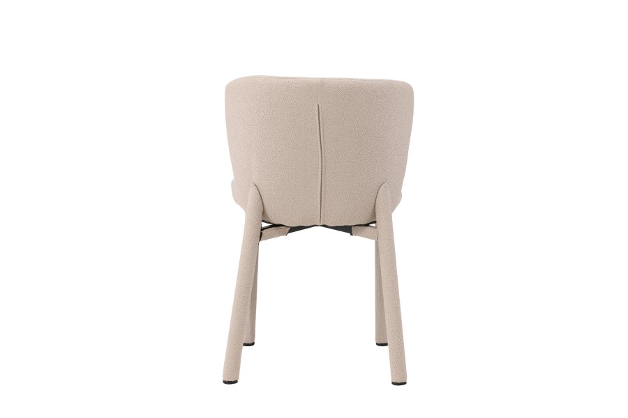 VENTURE DESIGN Astoria spisestol - beige bouclé-stoff