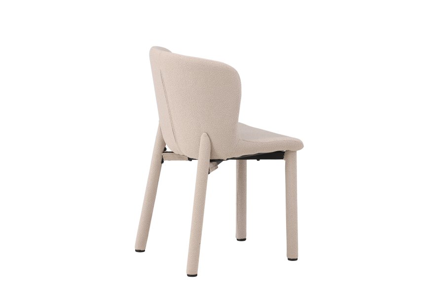 VENTURE DESIGN Astoria spisestol - beige bouclé-stoff