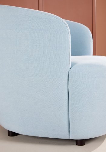 VENTURE DESIGN Bobbo lenestol, med armlener - babybltt stoff og bjrketre