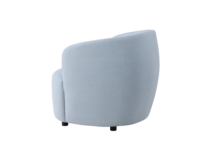 VENTURE DESIGN Bobbo lenestol, med armlener - babybltt stoff og bjrketre