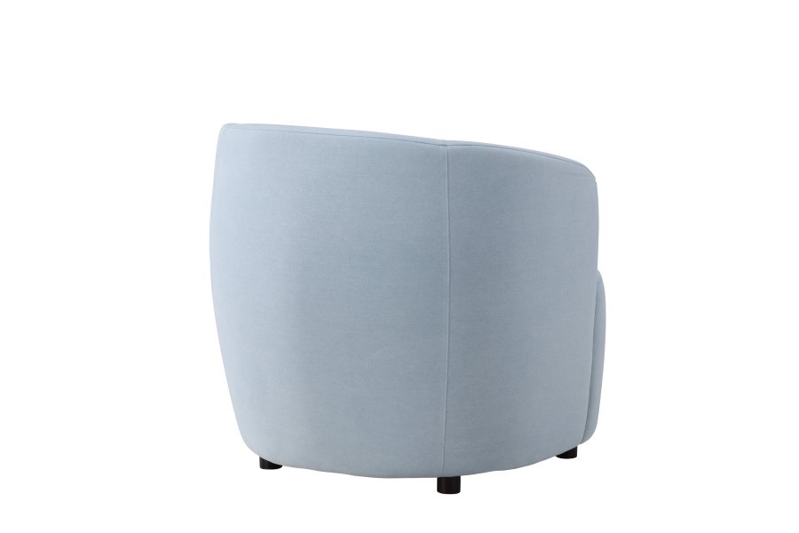 VENTURE DESIGN Bobbo lenestol, med armlener - babybltt stoff og bjrketre