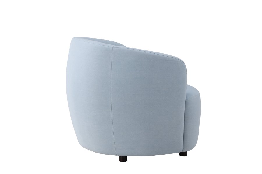 VENTURE DESIGN Bobbo lenestol, med armlener - babybltt stoff og bjrketre