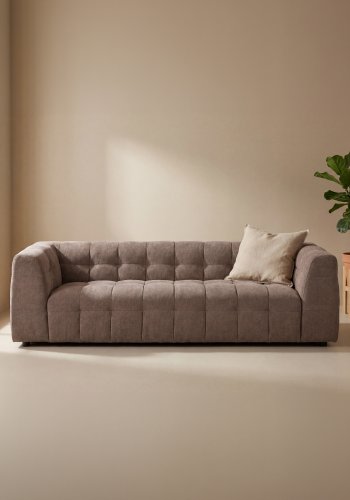 VENTURE HOME Malou 3 pers. sofa - brun polyester og polypropylen