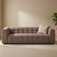 VENTURE HOME Malou 3 pers. sofa - brun polyester og polypropylen