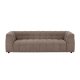 VENTURE HOME Malou 3 pers. sofa - brun polyester og polypropylen