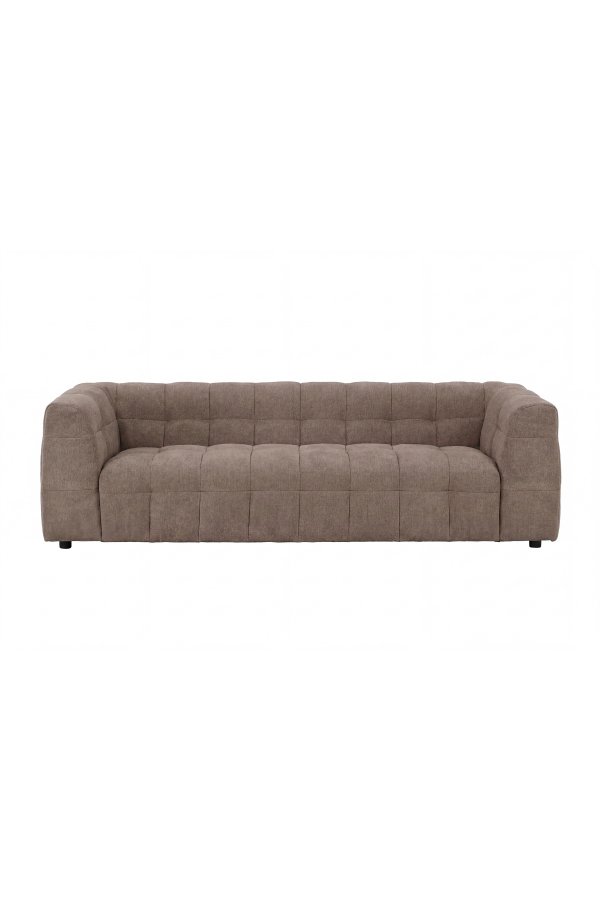 VENTURE HOME Malou 3 pers. sofa - brun polyester og polypropylen