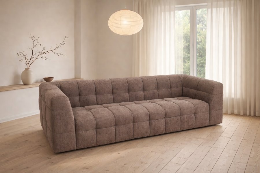 VENTURE HOME Malou 3-sitssoffa - Brun