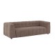 VENTURE HOME Malou 3 pers. sofa - brun polyester og polypropylen