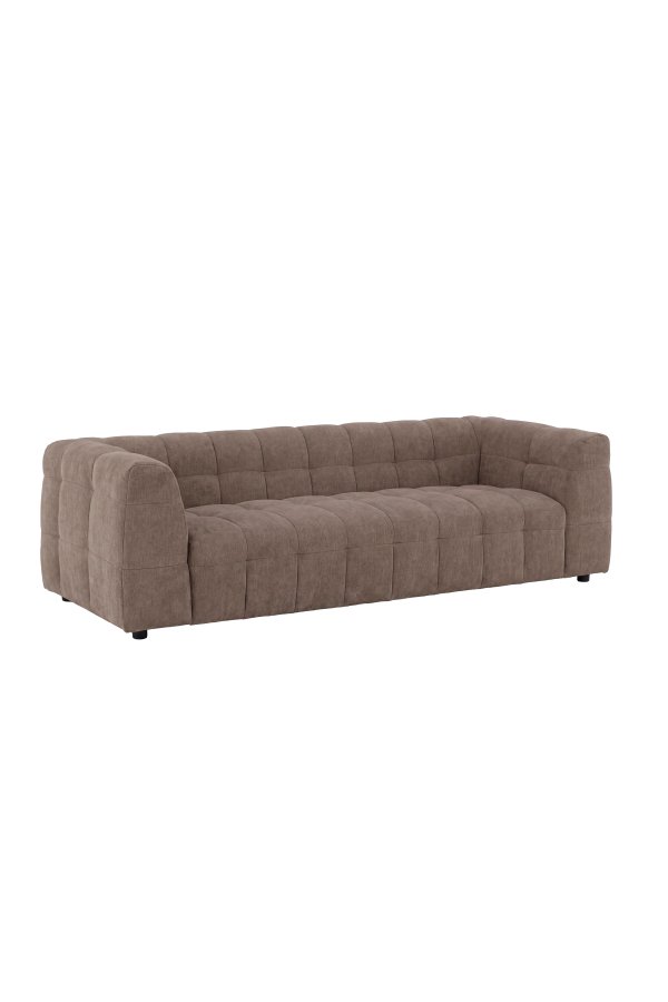 VENTURE HOME Malou 3 pers. sofa - brun polyester og polypropylen