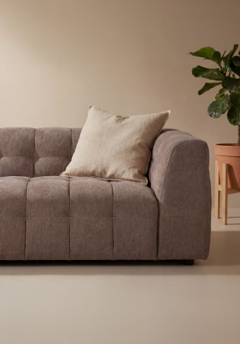 VENTURE HOME Malou 3 pers. sofa - brun polyester og polypropylen