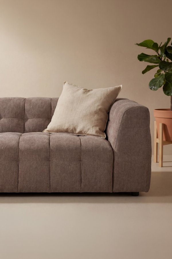 VENTURE HOME Malou 3 pers. sofa - brun polyester og polypropylen
