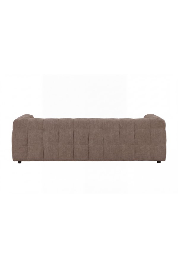 VENTURE HOME Malou 3 pers. sofa - brun polyester og polypropylen