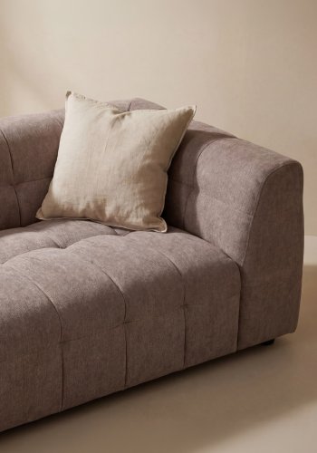 VENTURE HOME Malou 3 pers. sofa - brun polyester og polypropylen