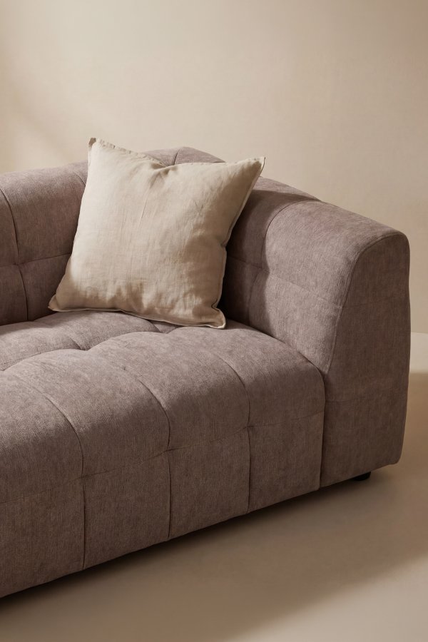 VENTURE HOME Malou 3 pers. sofa - brun polyester og polypropylen