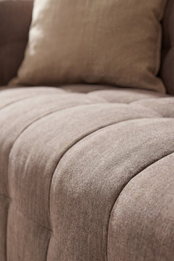 VENTURE HOME Malou 3 pers. sofa - brun polyester og polypropylen