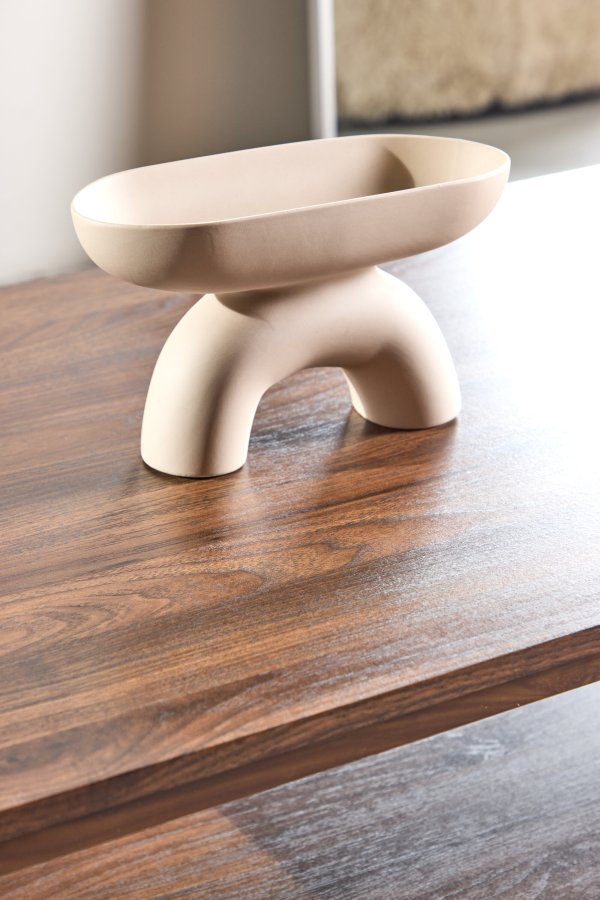 VENTURE DESIGN Maglehem Sofabord - 130*60*38cm - St�l Valn�d / MDF Valn�d 3D-papir