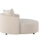 VENTURE DESIGN Kelso sofa, rund - beige lin (150)
