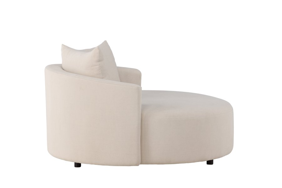 VENTURE DESIGN Kelso sofa, rund - beige lin (150)