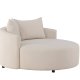 VENTURE DESIGN Kelso sofa, rund - beige lin (150)