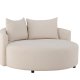 VENTURE DESIGN Kelso sofa, rund - beige lin (150)