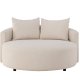 VENTURE DESIGN Kelso sofa, rund - beige lin (150)