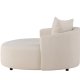 VENTURE DESIGN Kelso sofa, rund - beige lin (150)
