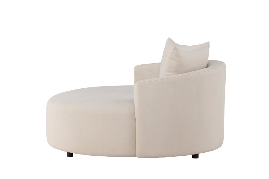 VENTURE DESIGN Kelso sofa, rund - beige lin (150)