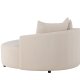 VENTURE DESIGN Kelso sofa, rund - beige lin (150)