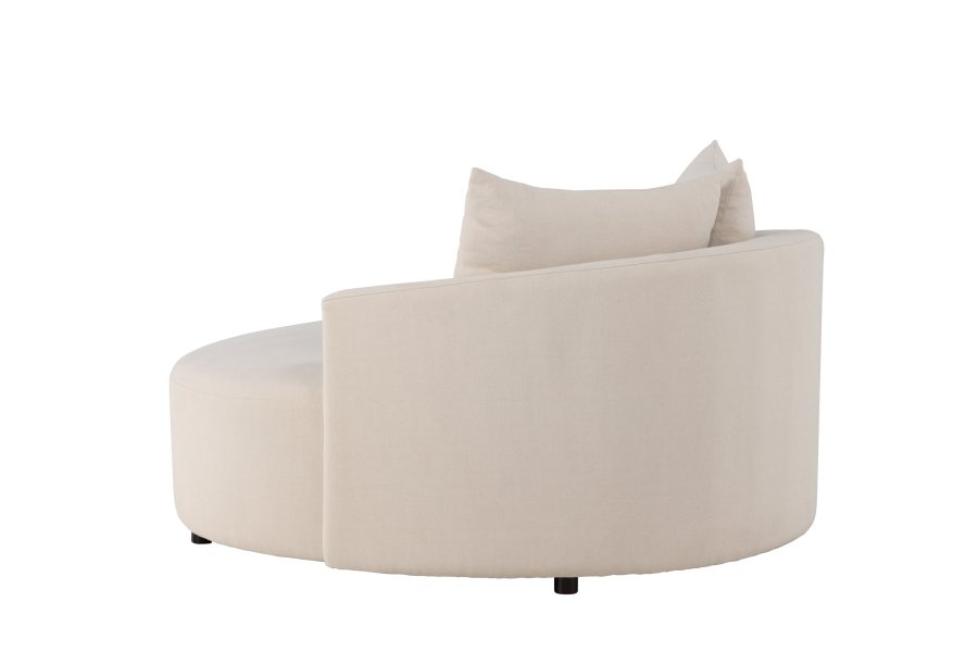 VENTURE DESIGN Kelso sofa, rund - beige lin (150)