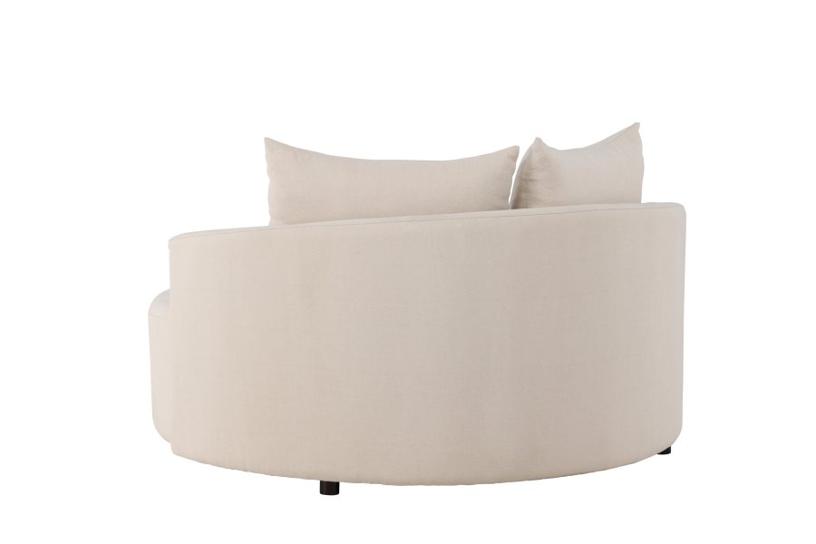 VENTURE DESIGN Kelso sofa, rund - beige lin (150)