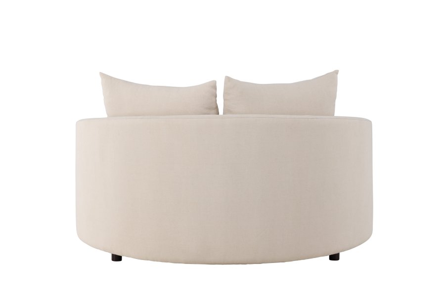 VENTURE DESIGN Kelso sofa, rund - beige lin (150)