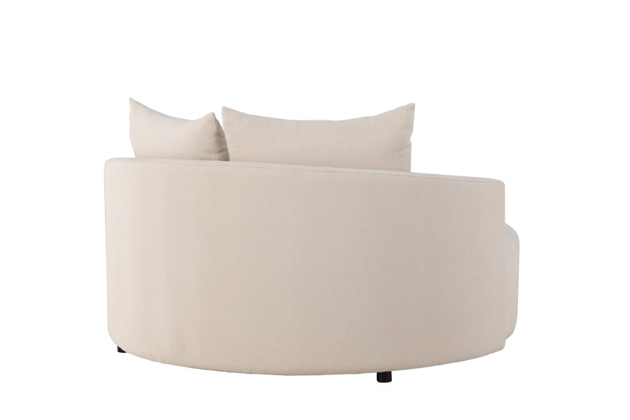 VENTURE DESIGN Kelso sofa, rund - beige lin (150)