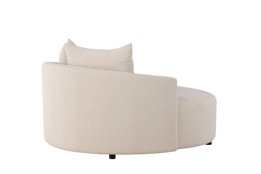 VENTURE DESIGN Kelso sofa, rund - beige lin (150)
