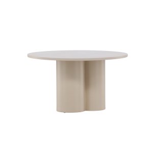 VENTURE DESIGN Olivia soffbord, runt - beige MDF (80)