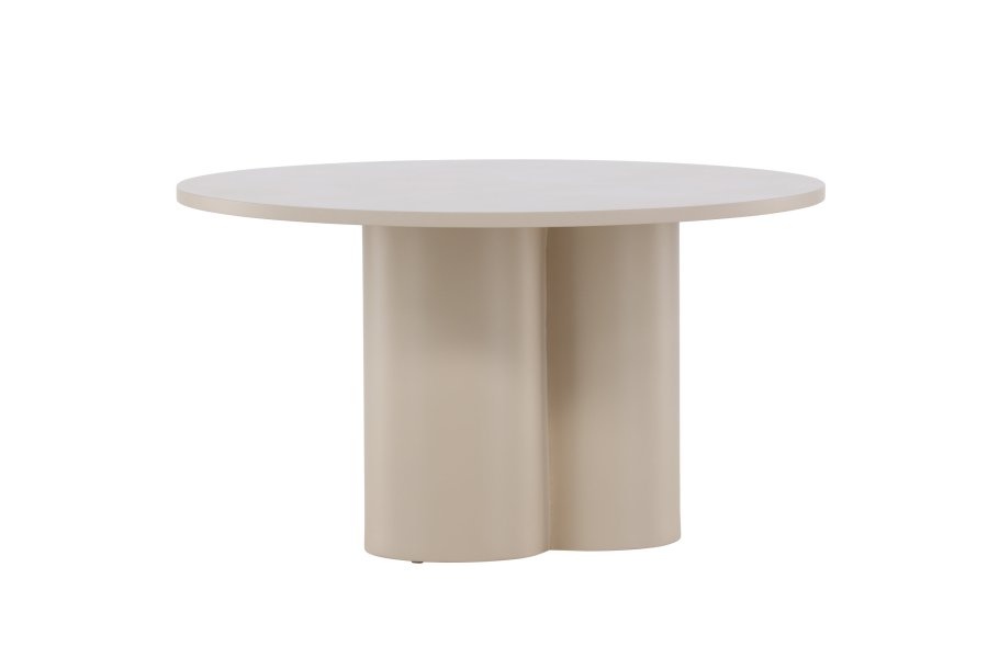 VENTURE DESIGN Olivia sofabord, rundt - beige MDF (80)