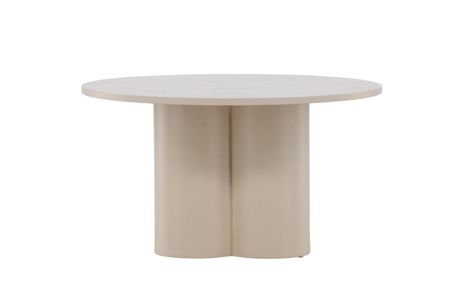 VENTURE DESIGN Olivia sofabord, rundt - beige MDF (80)