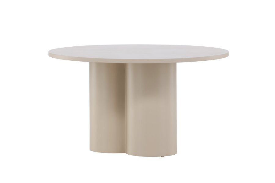 VENTURE DESIGN Olivia sofabord, rundt - beige MDF (80)