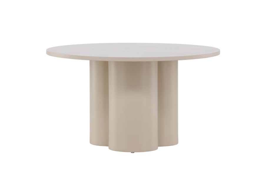 VENTURE DESIGN Olivia sofabord, rundt - beige MDF (80)