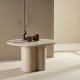 VENTURE DESIGN Olivia sofabord, rundt - beige MDF (80)