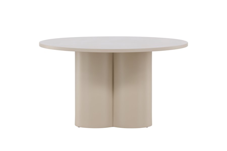VENTURE DESIGN Olivia sofabord, rundt - beige MDF (80)