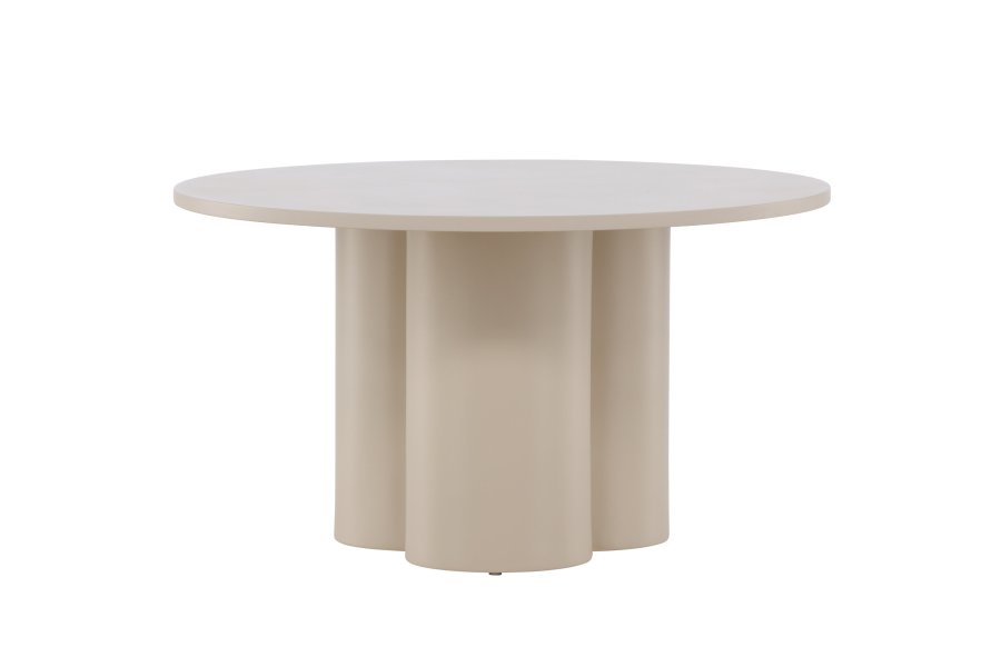 VENTURE DESIGN Olivia sofabord, rundt - beige MDF (80)